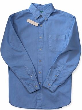 J. Crew Always Blue Button Down Oxford Shirt Men’s Medium Classic NWT